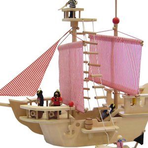 Wooden Pirate Ship including accessories